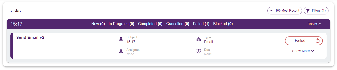 Task page retry